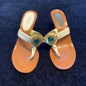 Coach Size 8 Brown Sandals